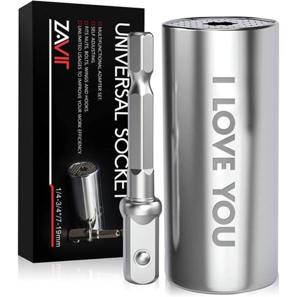 Gifts for Him Husband Men,Universal Socket I LOVE YOU,Birthday Anniversary - Picture 1 of 6